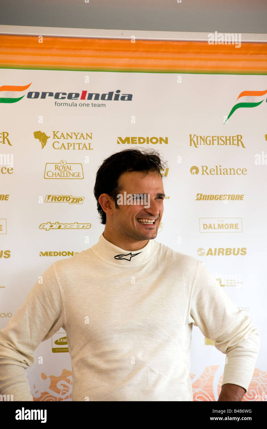 Vitantonio Liuzzi Force-India-interview Stockfoto