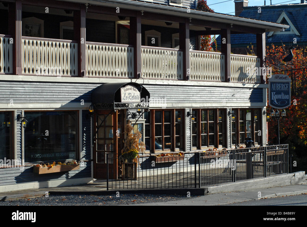 Stadt von Knowlton Eastern Townships Quebec Kanada Stockfoto