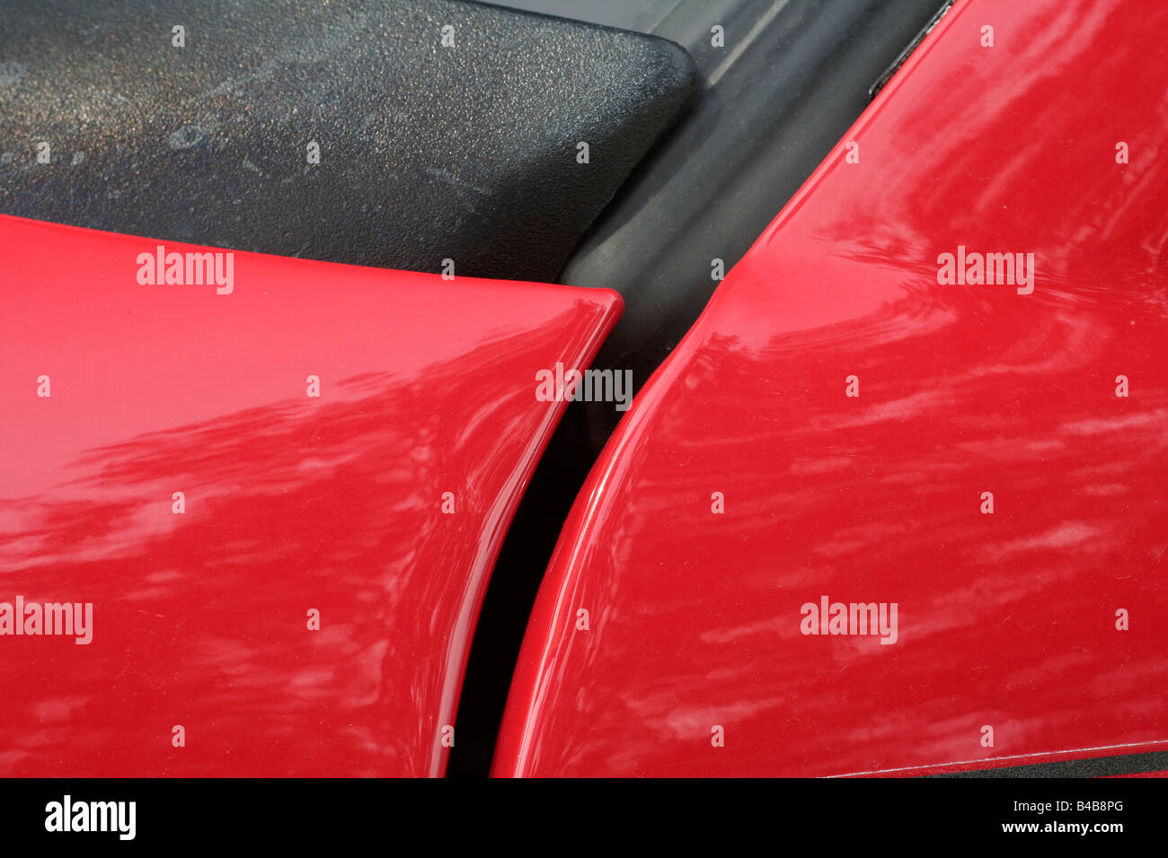 Rote Auto SUV Körper detail Stockfoto
