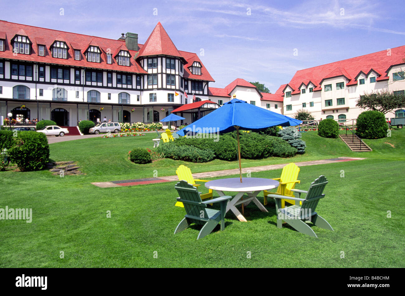 NEW BRUNSWICK Bucht von FUNDY ein Blick des berühmten Algonquin Hotel in St Andrews Stockfoto