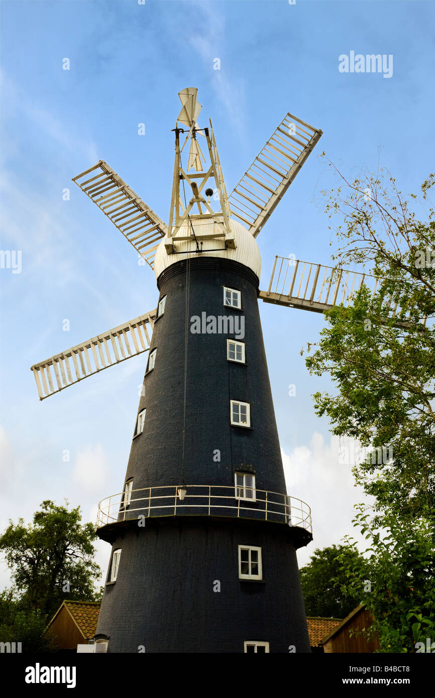 Fünf segelte Windmühle bei Alford Lincolnshire England UK Stockfoto