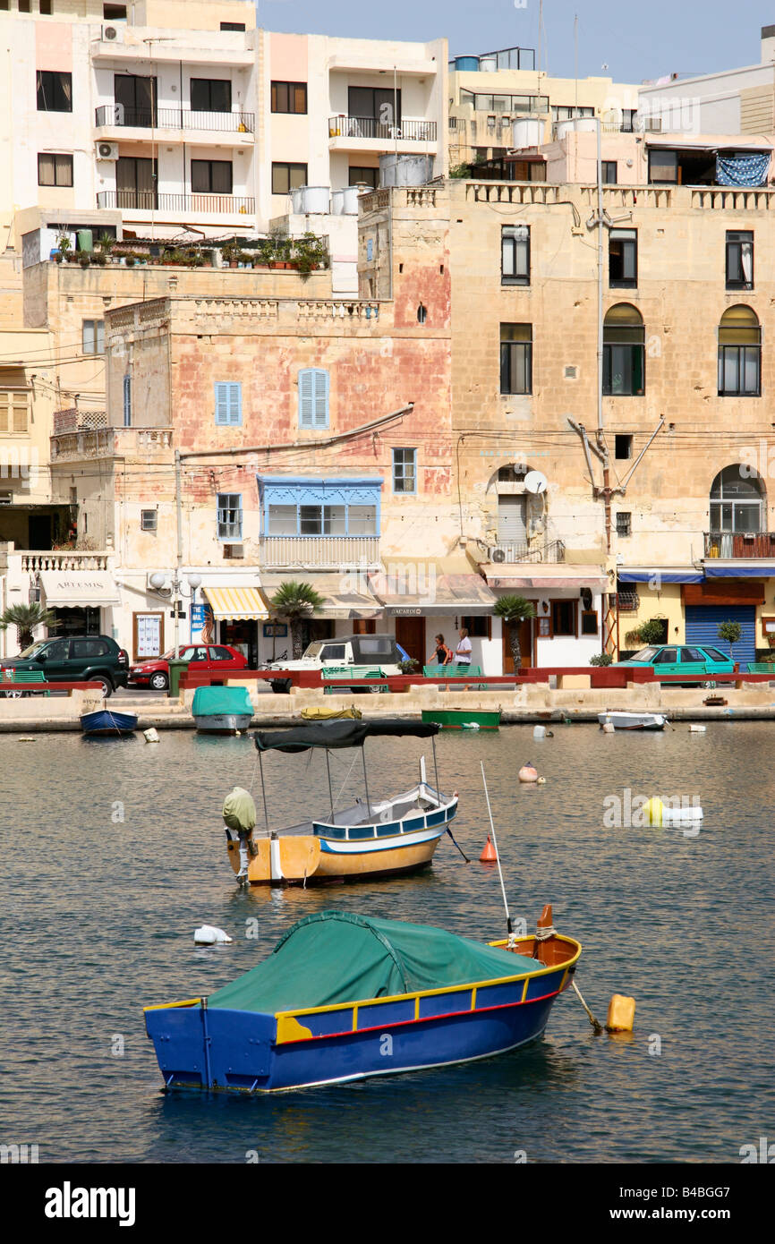 Hafen von Marsaskala, Malta. Stockfoto