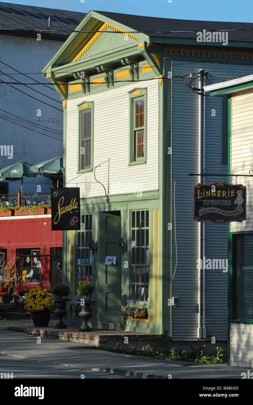 Knowlton Stadt Eastern Townships Quebec Kanada Stockfoto