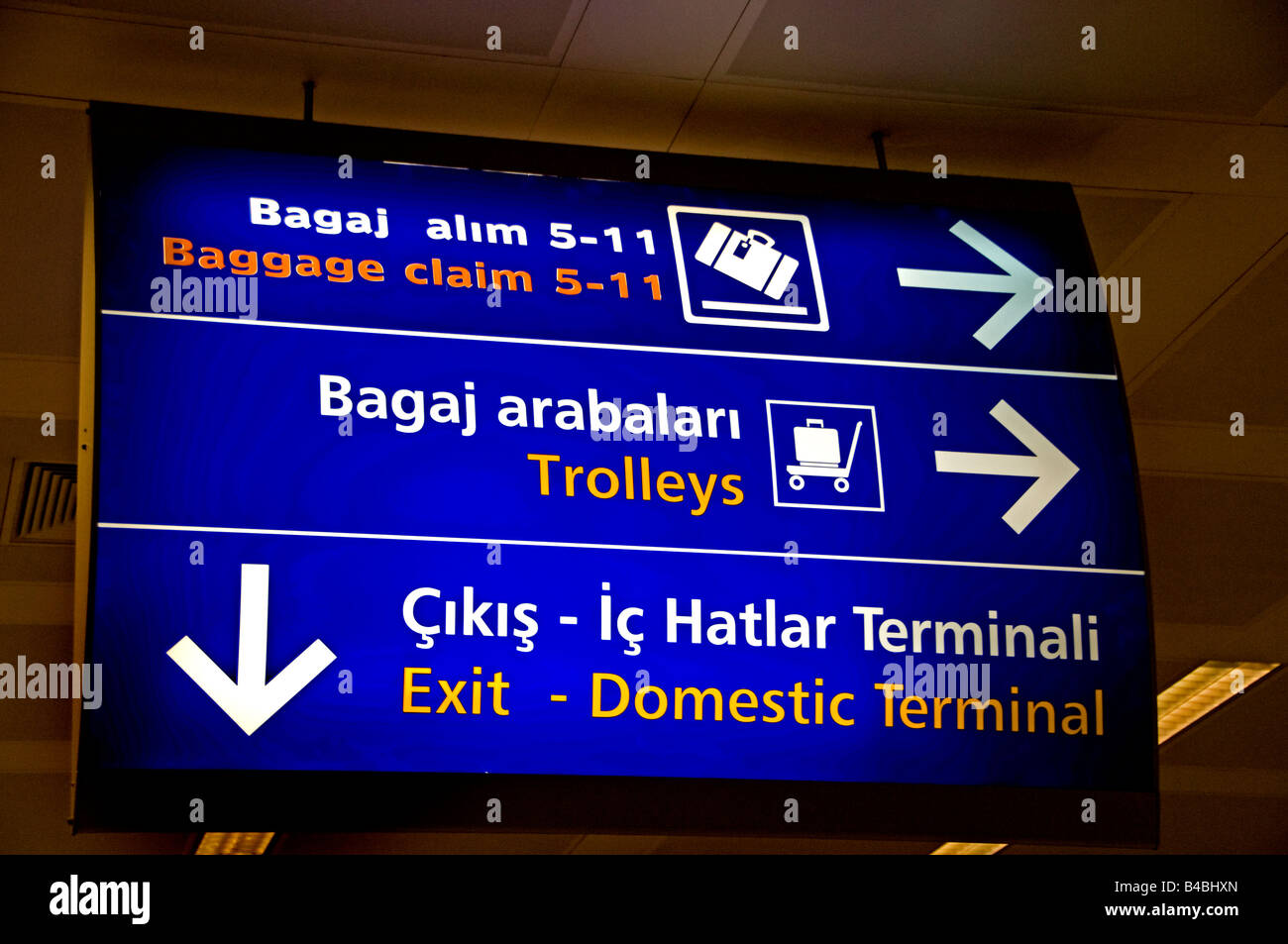 Istanbul Flughafen Stockfoto