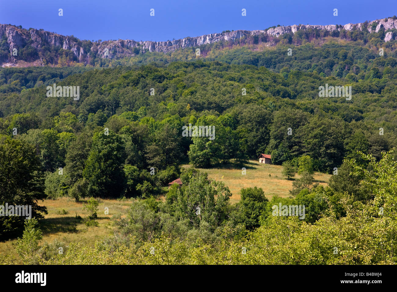 Die Stara Planina Bergregion in Südserbien, nahe der bulgarischen Grenze Stockfoto
