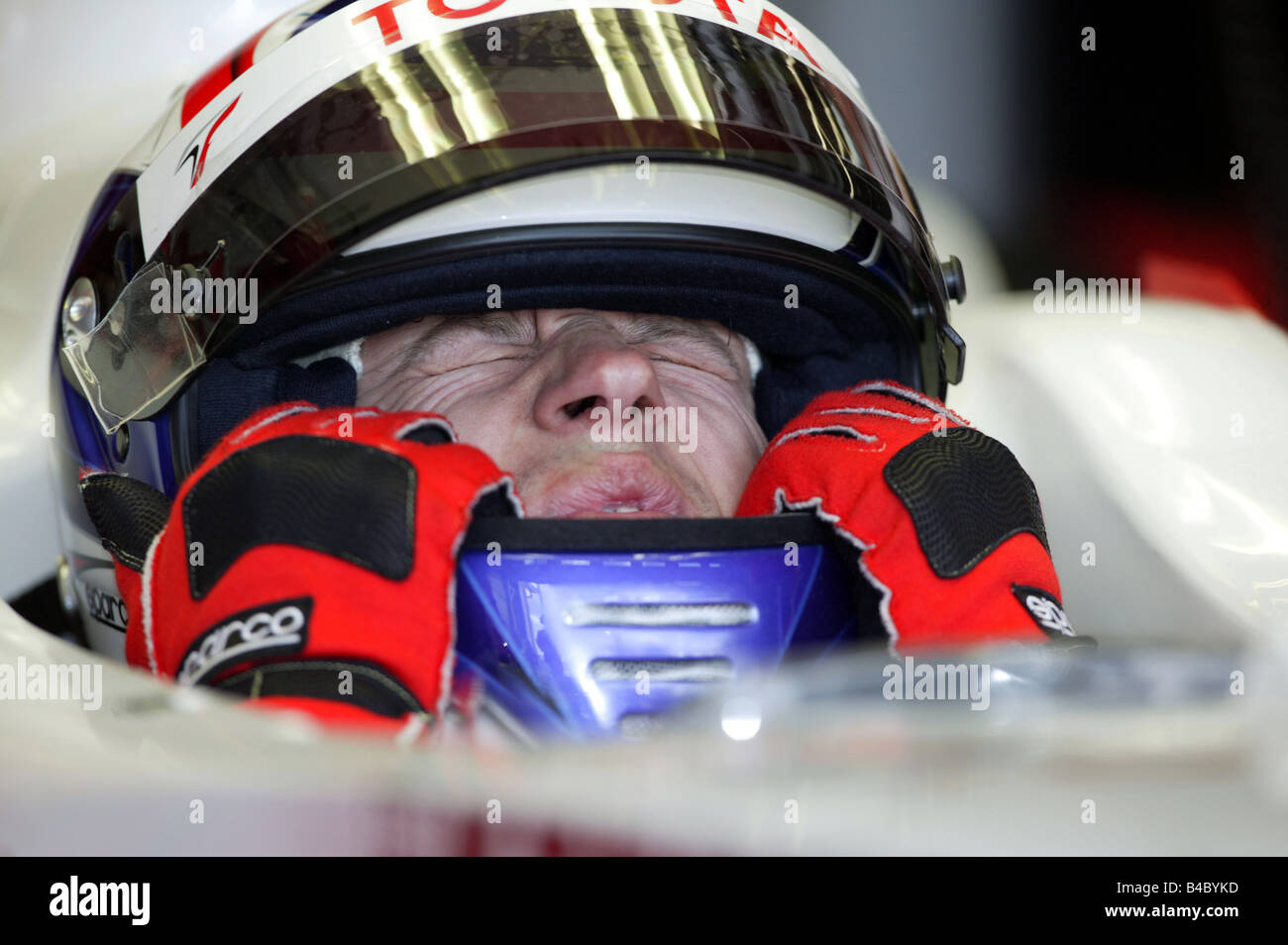 Motor Sport, Olivier Panis, Toyota, Rennfahrer, Formel 1, Portrait Stockfoto