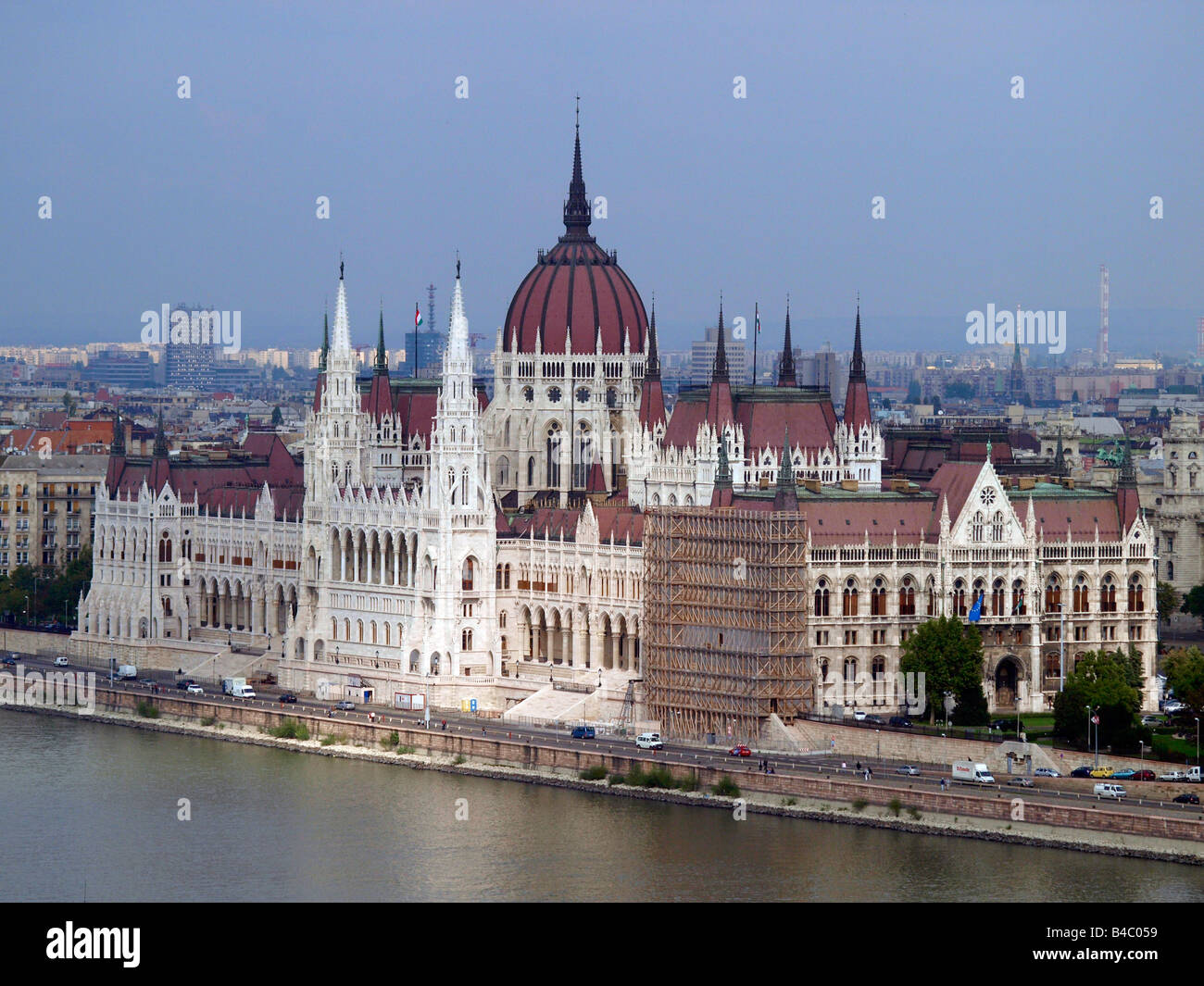 Parlamentsgebäude-Budapest-Ungarn Stockfoto
