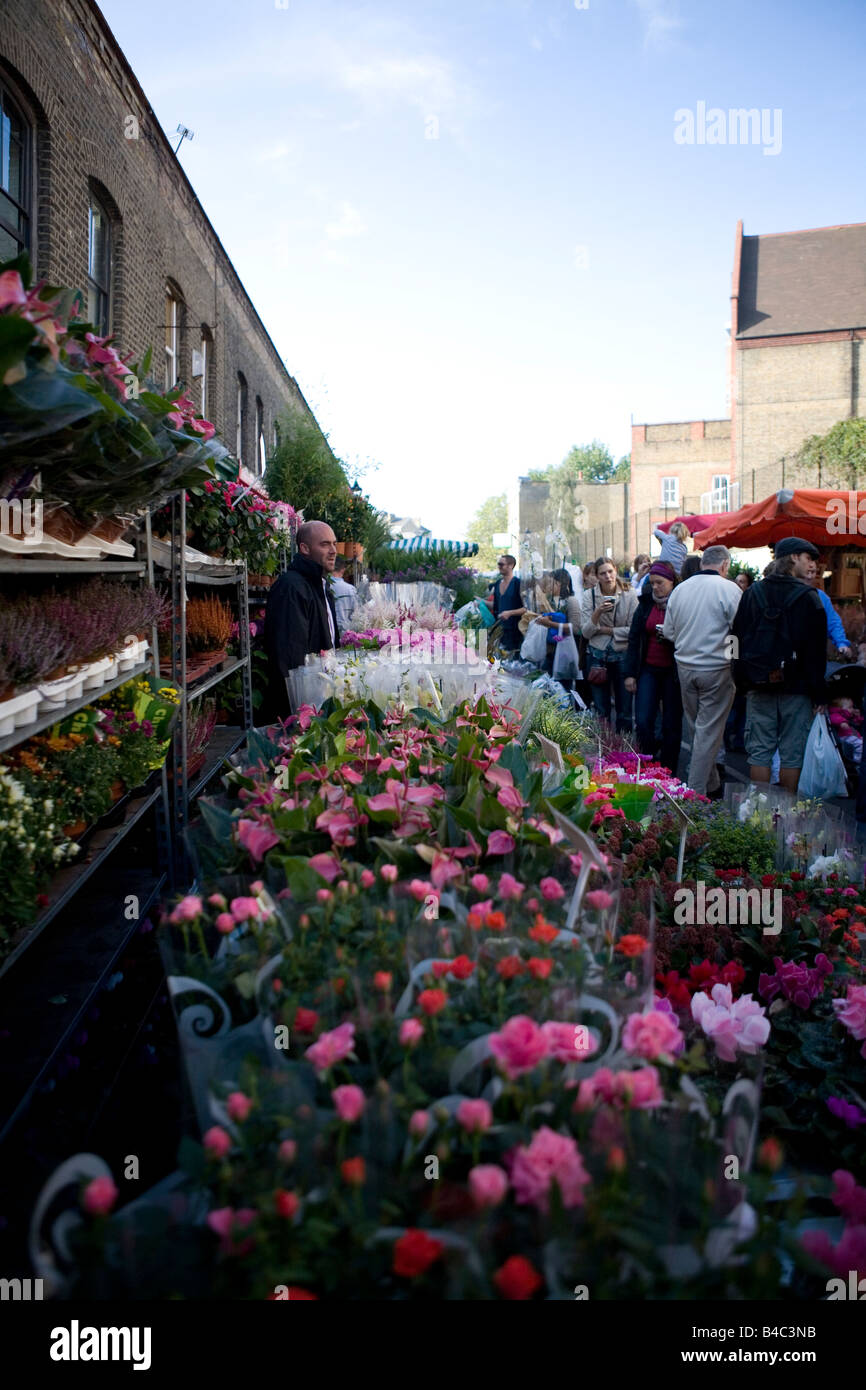 Kolumbien Straße Blumenmarkt Stockfoto