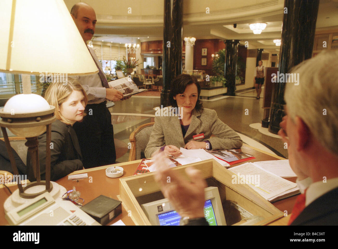 Gäste im Sheraton Hotel in Warschau, Polen Stockfoto