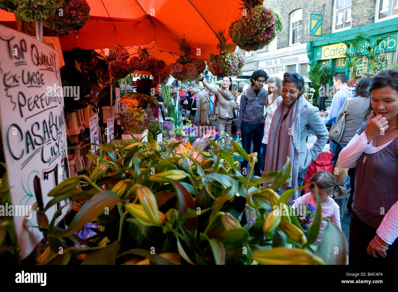 Kolumbien Rd Blumenmarkt Stockfoto