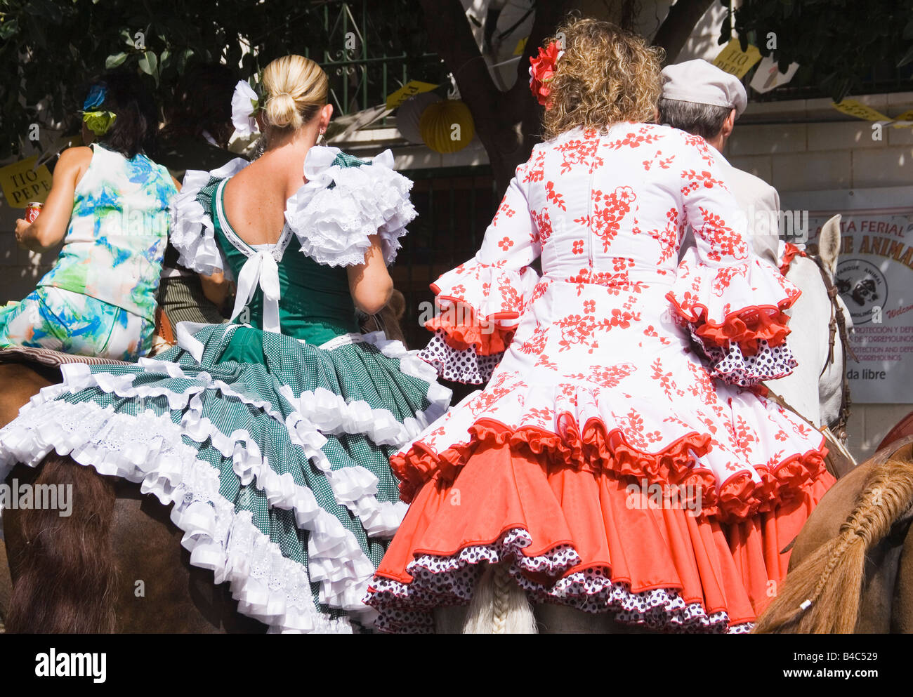 Torremolinos Costa del Sol Malaga Provinz Spanien Feria de San Miguel jährliche Romeria Stockfoto
