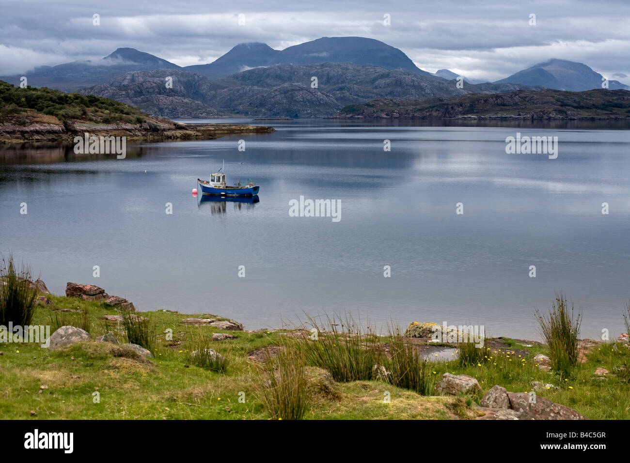 Loch Shieldaig von Kenmore, Torridon, Schottland, Nord-West Highland Region. Stockfoto