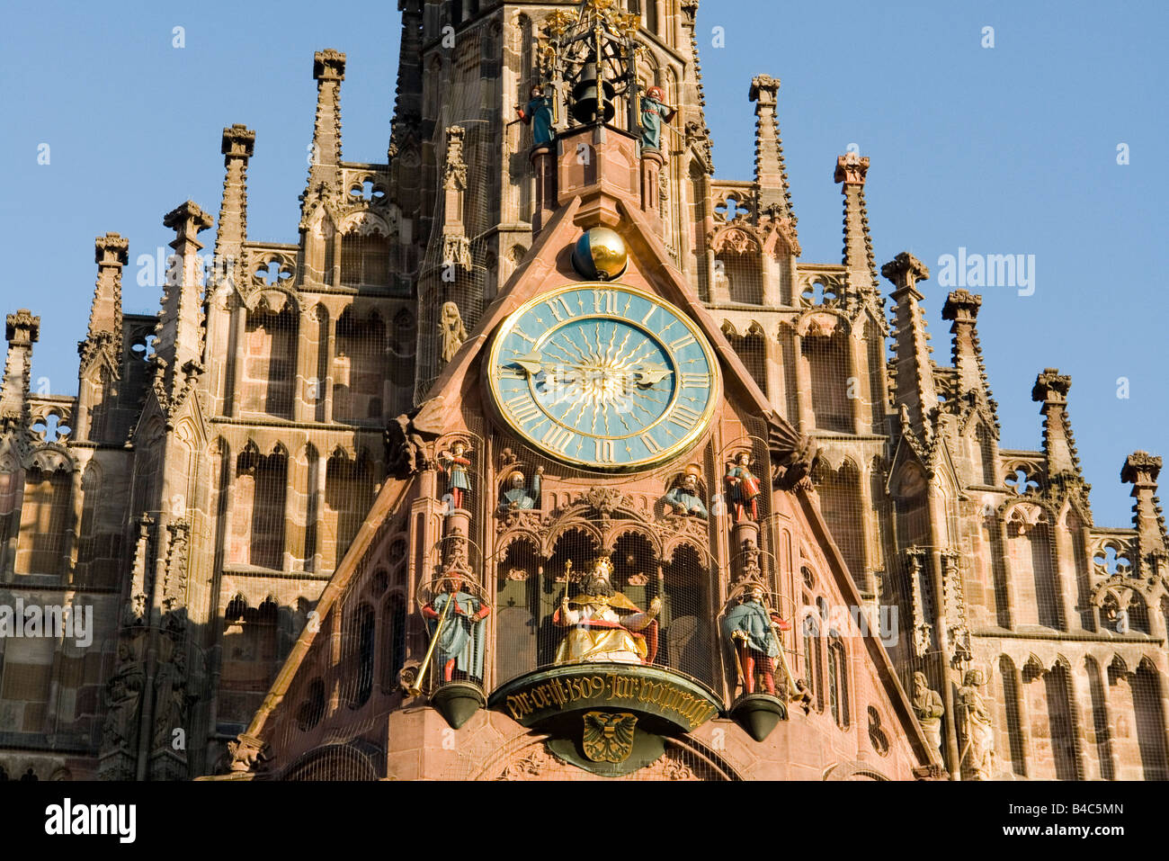 EU DE Deutschland Bayern Middle Franconia Nürnberg die Welt berühmten Nürnberger Christkindlesmarkt der Frauenkirche Stockfoto