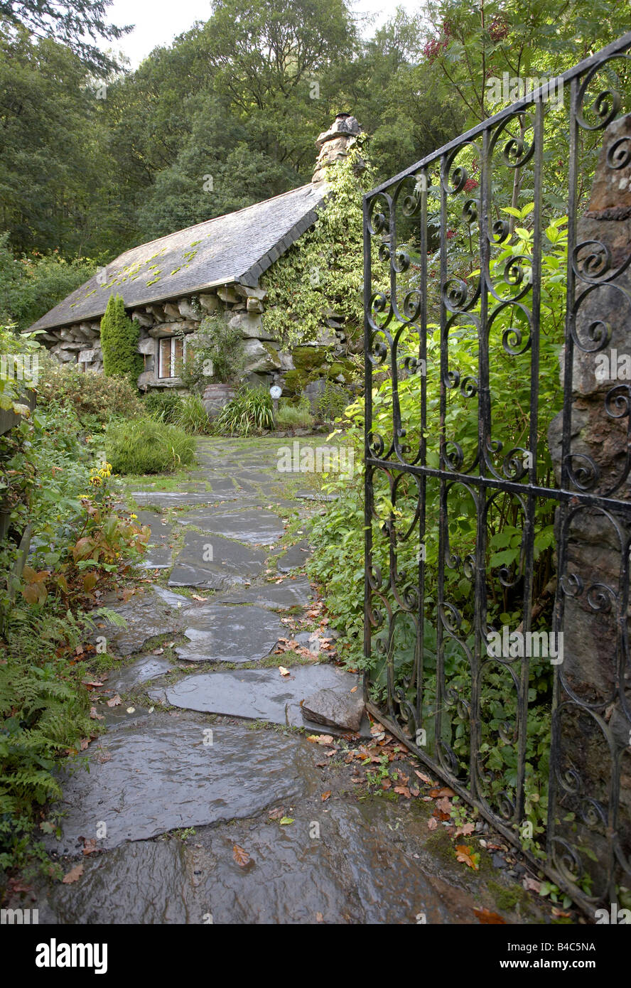 Hässliches Haus (Ty Hyll), Snowdonia, Wales Stockfoto