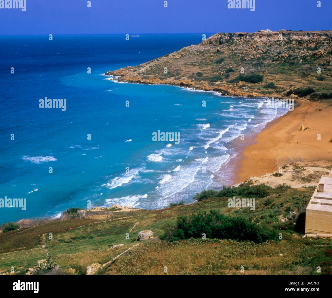 Malta Gozo Ramla bay Stockfoto
