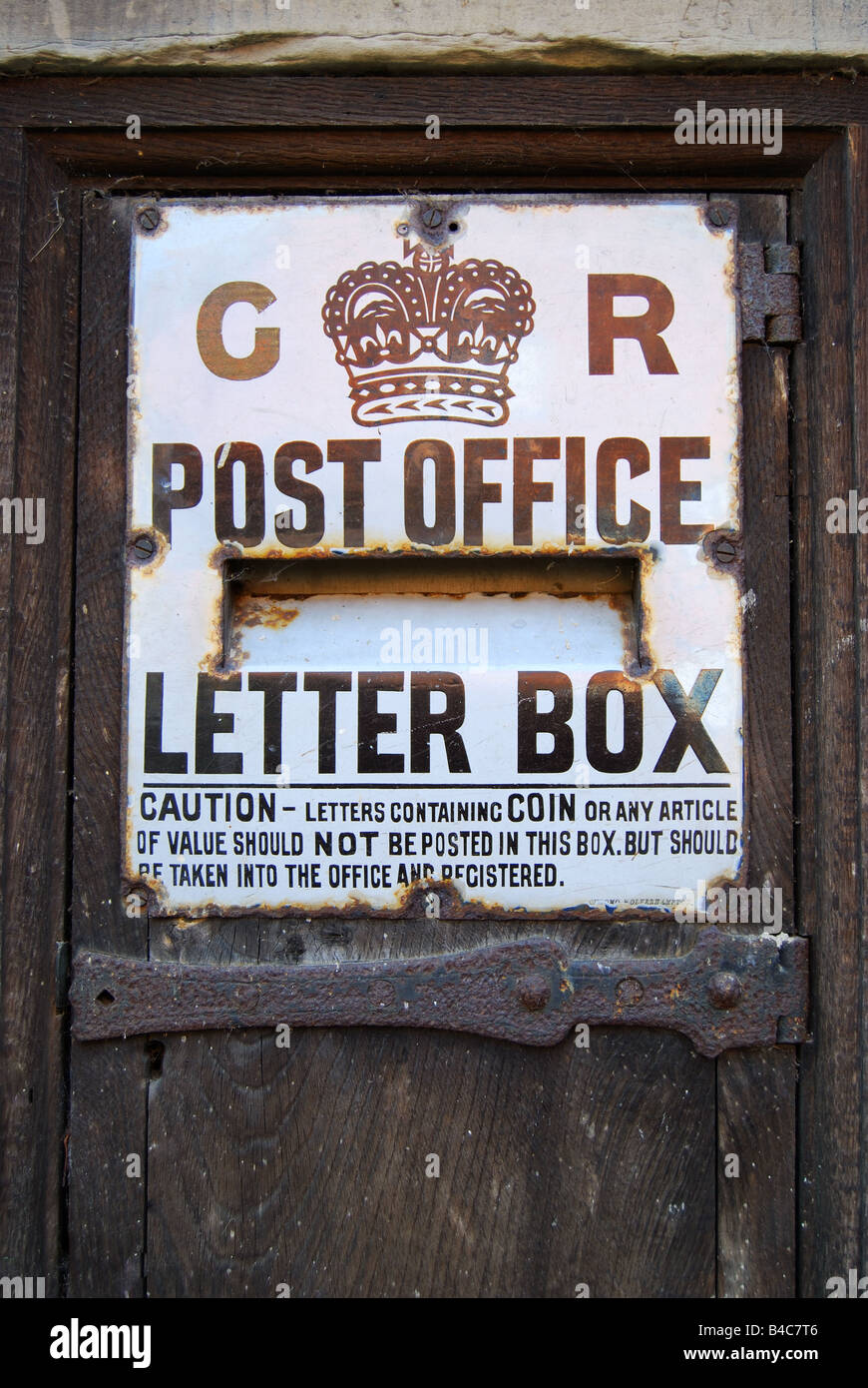 Alte post Office Brief Kasten, Penshurst, Kent, England, Vereinigtes Königreich Stockfoto