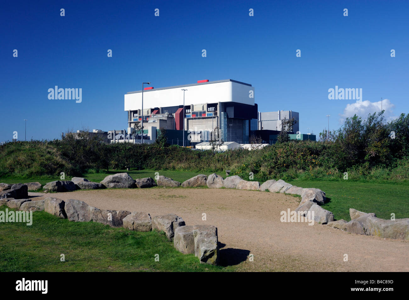 Kernkraftwerk Heysham. Heysham, Lancashire, England, Vereinigtes Königreich, Europa. Stockfoto