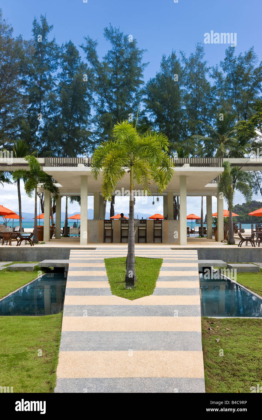 Asien, Malaysia, der Insel Langkawi, Pulau Langkawi, luxuriöse Hotelanlage am Pantai Tanjung Rhu Stockfoto