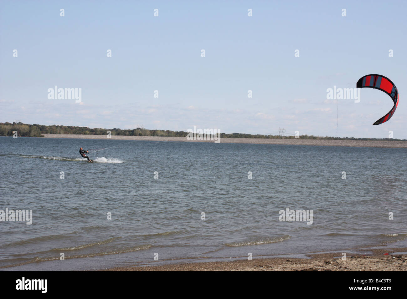 See, Wind-Surfer-Sport Stockfoto