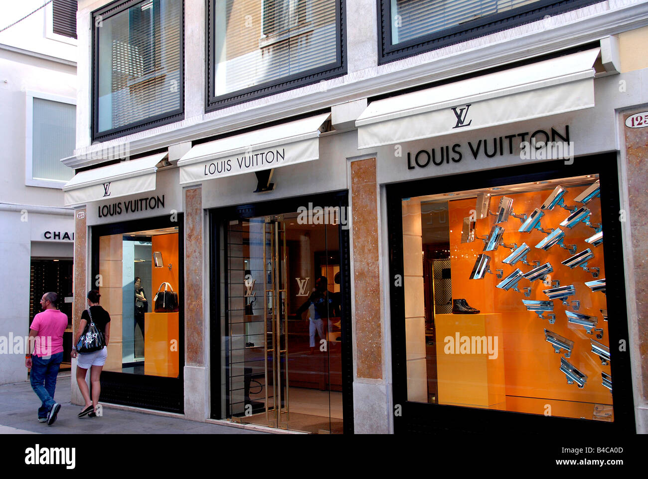Louis Vuitton Shop, Venedig, Italien Stockfoto