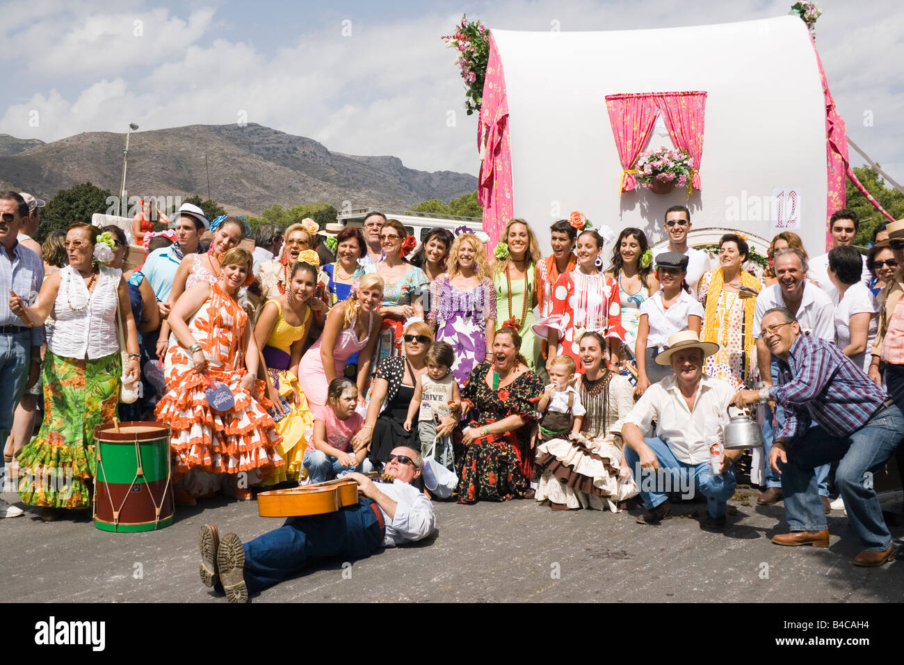 Torremolinos Costa del Sol Malaga Provinz Spanien Feria de San Miguel jährliche Romeria Stockfoto