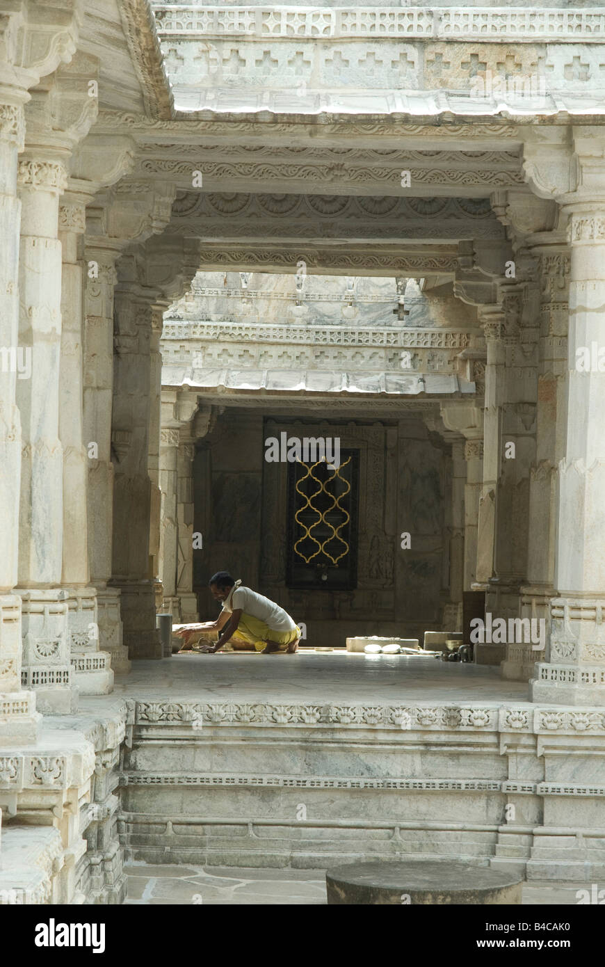 Indien Rajasthan Ranakpur Jain-Tempel gebaut, im 14. Jahrhundert Stockfoto