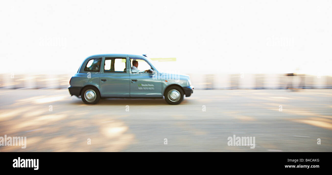 Schwarzen Londoner Taxi, Mall, London. UK Stockfoto
