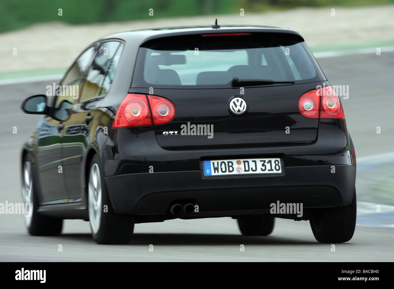 VW Golf 5 GTI Schriftzug schwarz hinten
