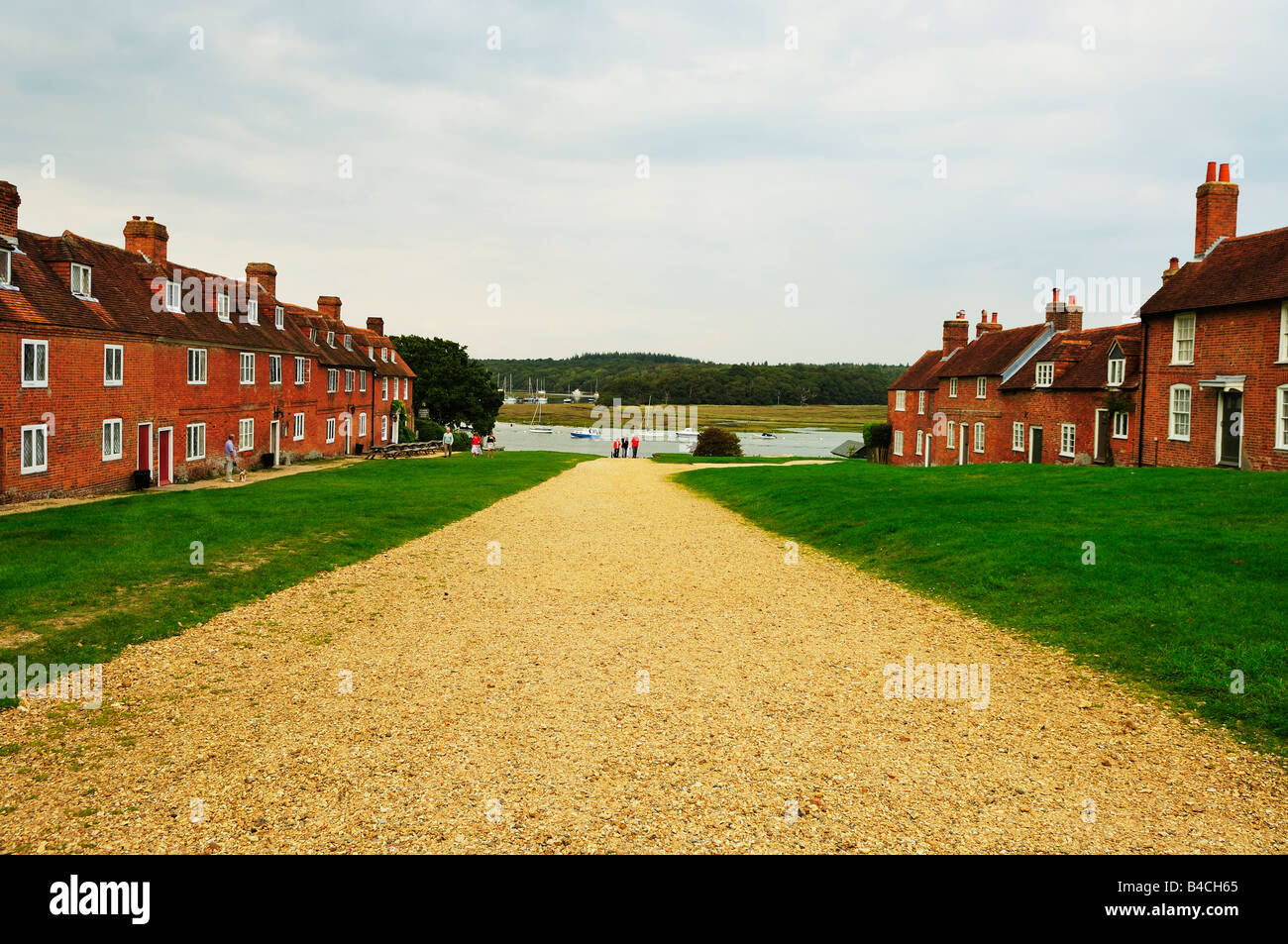 Schilde Hard aus dem 18. Jahrhundert Dorf, Hampshire, England Stockfoto