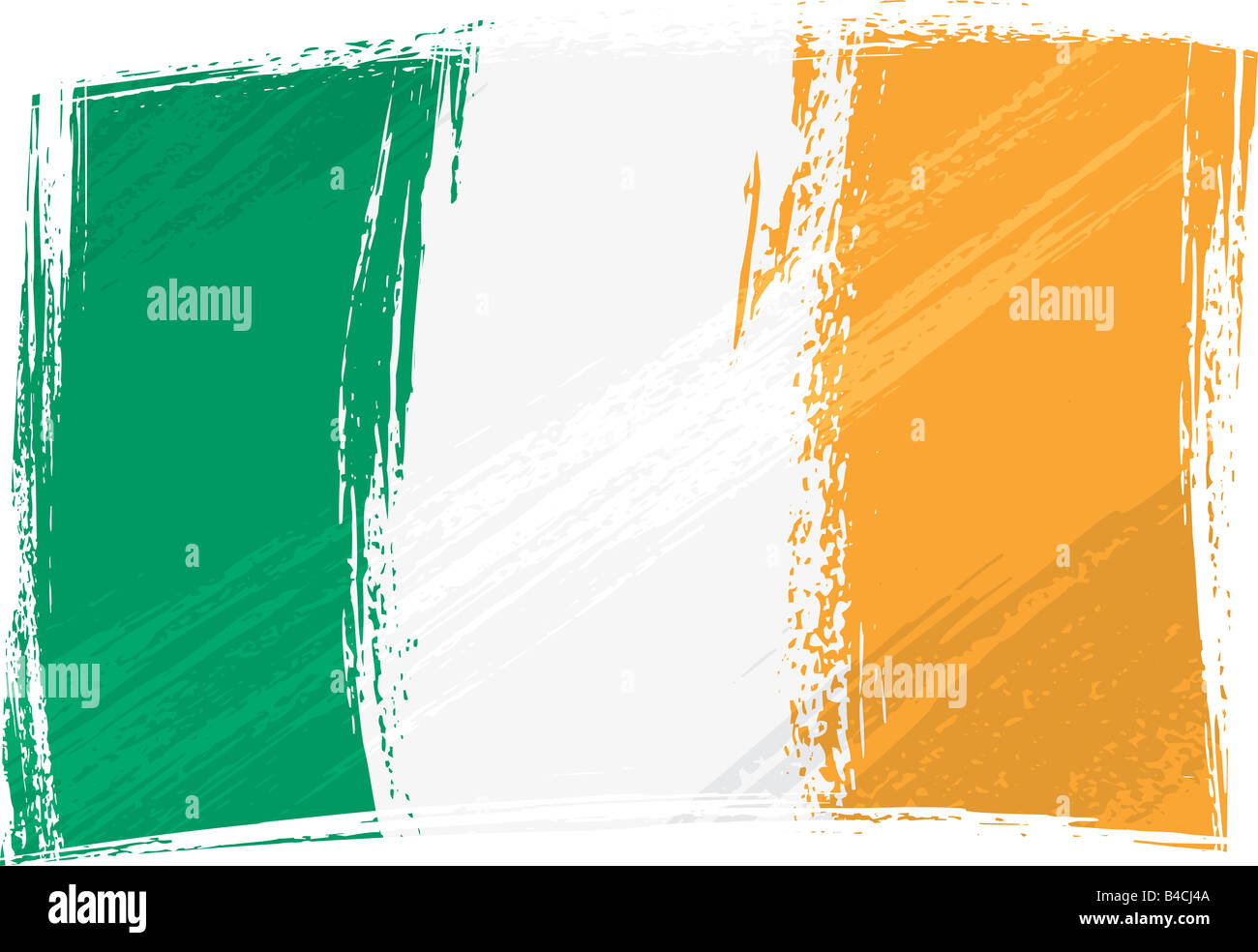 Grunge-Irland-Flagge Stockfoto