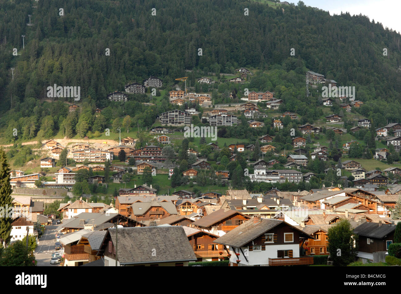 Les Gets Frankreich Stockfoto