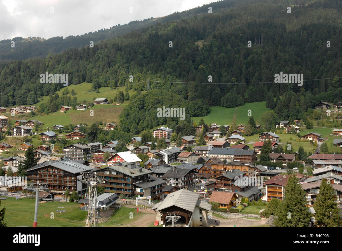 Les Gets Frankreich Stockfoto