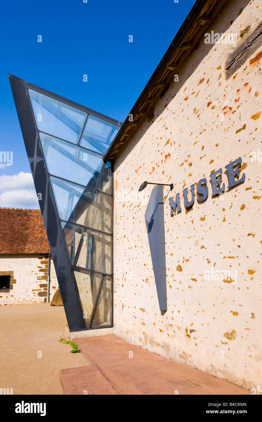 Bergbau-Archäologie-Museum, Chaillac, Indre, Frankreich. Stockfoto