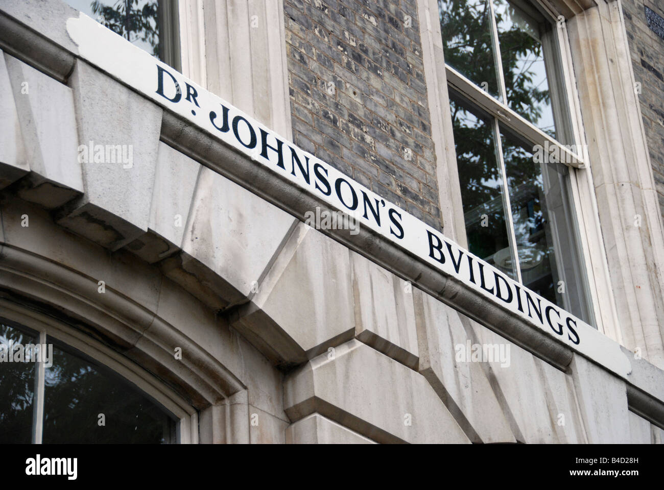 Dr. Johnson Gebäude im Nahen Tempel Inns of Court London Stockfoto
