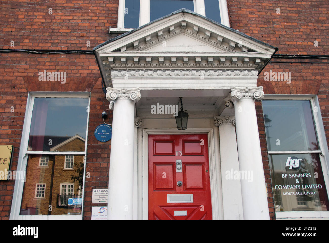 Der rote Haus aus dem 18. Jahrhundert viktorianischen Gebäude High Street Berkhamsted Hertfordshire England Stockfoto