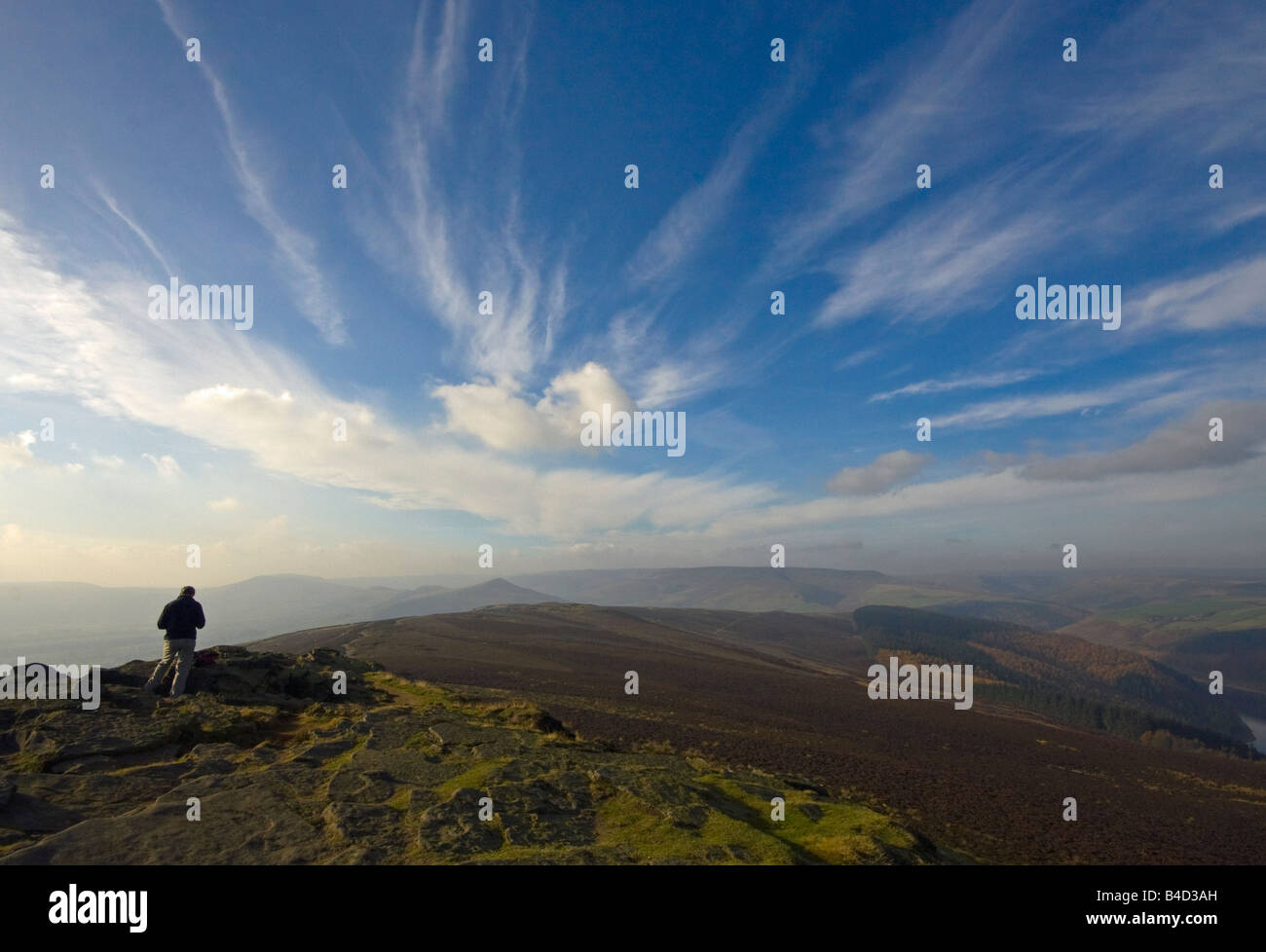 Ansicht aus Derbyshire England Sieg Hill Pike Stockfoto