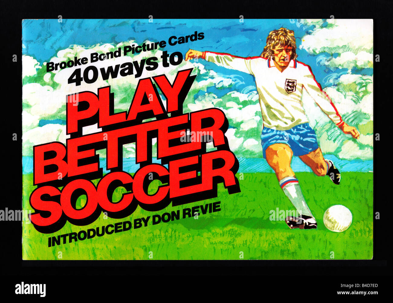 Brooke Bond PG Tips Bildkarte Album, 40 Möglichkeiten, um besser Fußball spielen 16. August 1976 ausgestellt Stockfoto