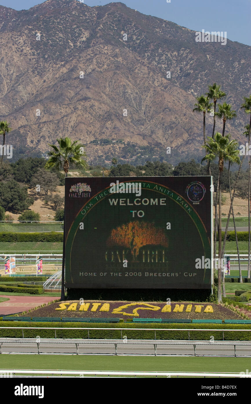 Eiche treffen Santa Anita Race Track Stockfoto