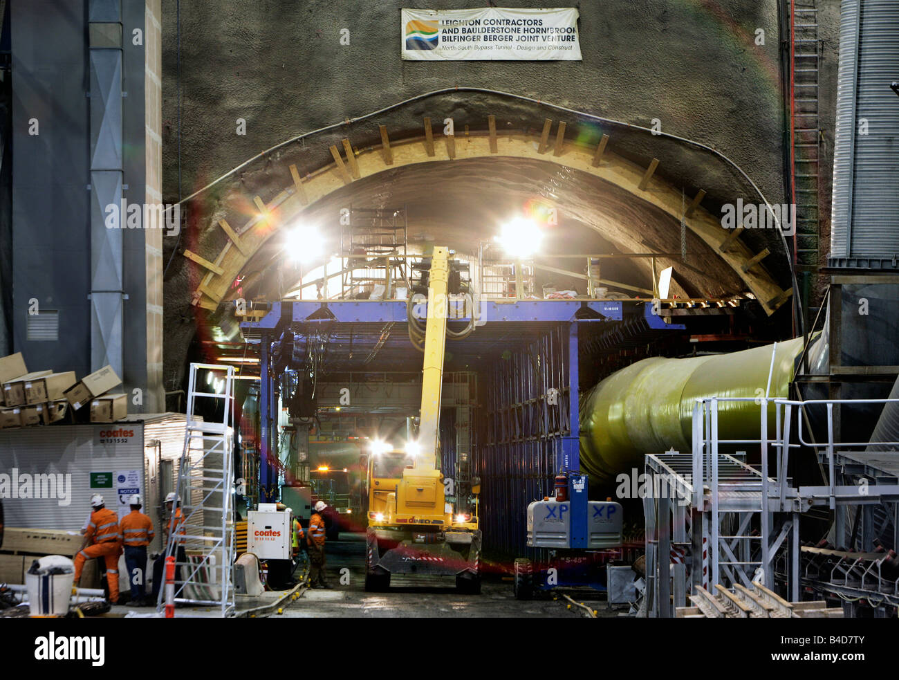 Australien, Brisbane: Bau der North South Bypass Tunnel / Clem Jones Tunnel, 19.09.2008 Stockfoto