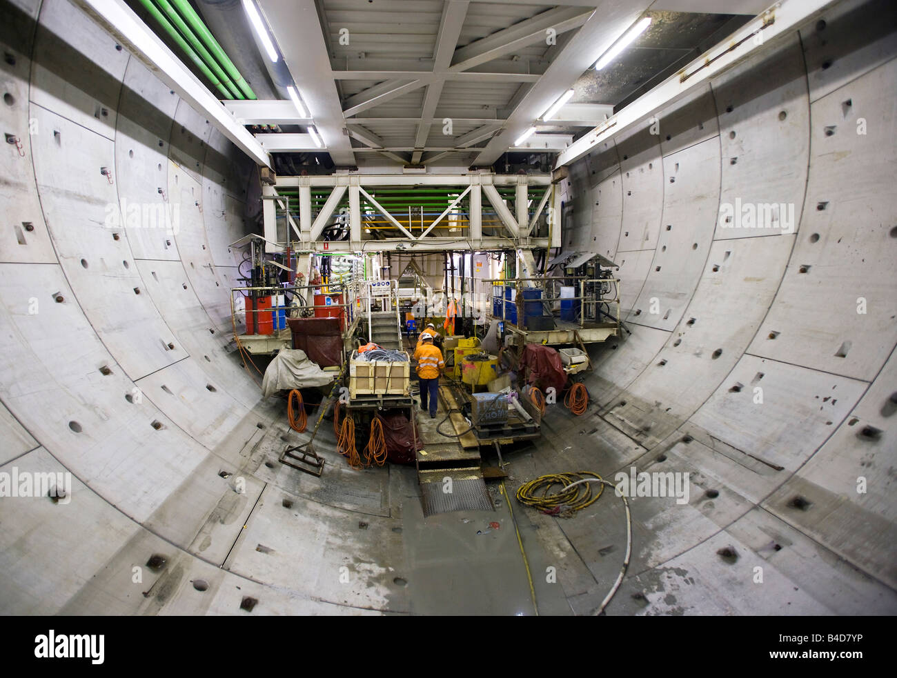 Australien, Brisbane: Bau der North South Bypass Tunnel / Clem Jones Tunnel, 19.09.2008 Stockfoto