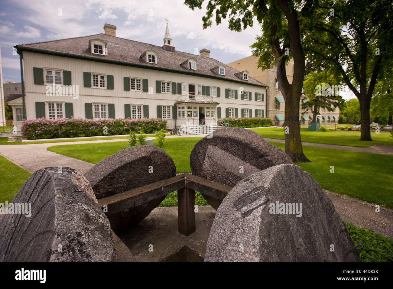 Der Heilige Bonifatius Museum, dem ehemaligen grau-Nonnen-Kloster St. Boniface, Stadt von Winnipeg, Manitoba, Kanada. Stockfoto