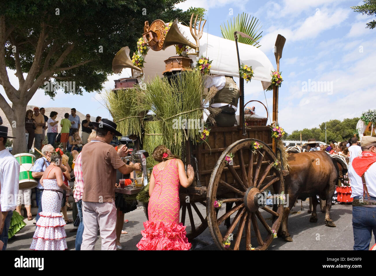 Torremolinos Costa del Sol Malaga Provinz Spanien Feria de San Miguel jährliche Romeria Stockfoto