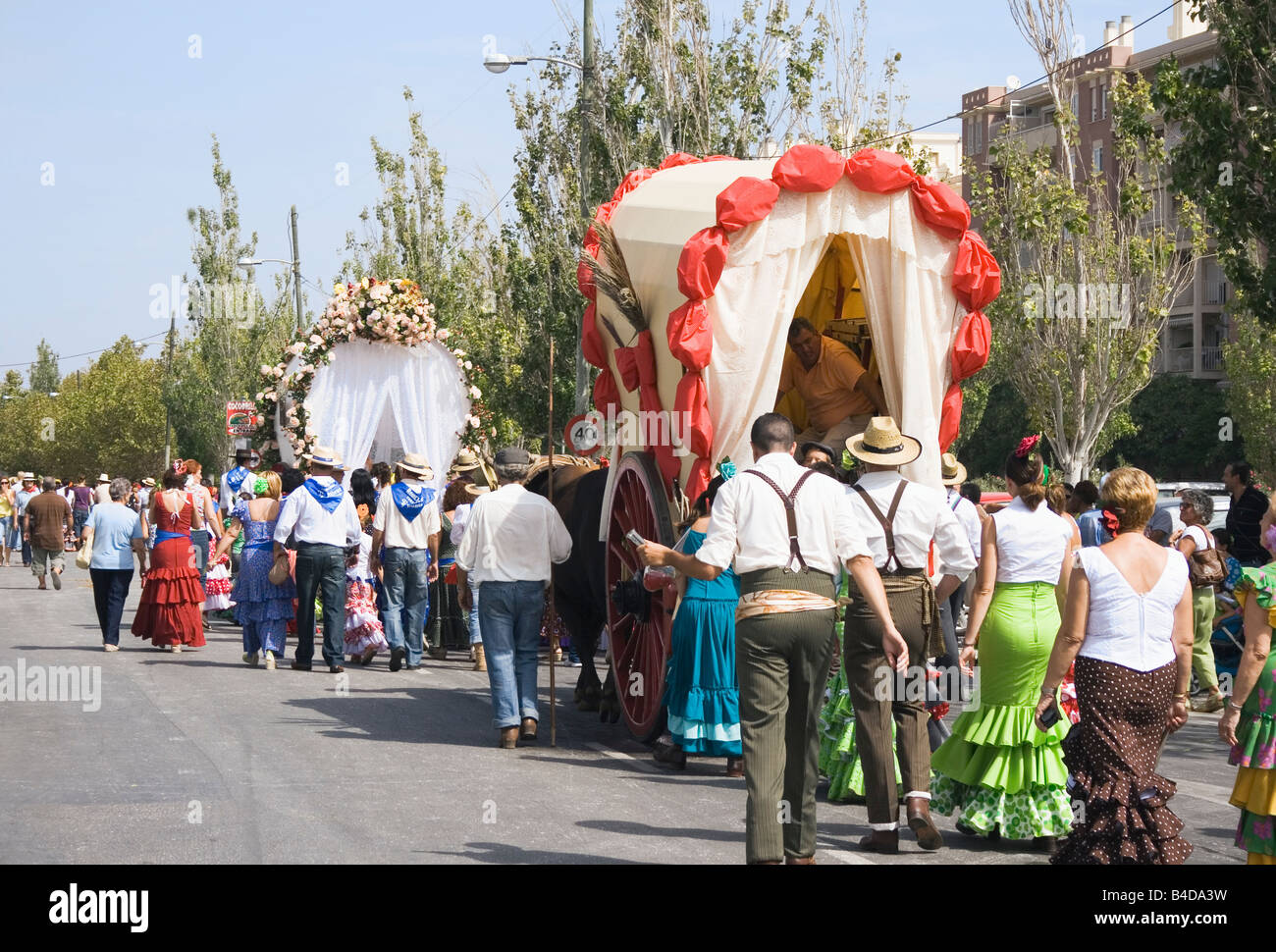 Torremolinos Costa del Sol Malaga Provinz Spanien Feria de San Miguel jährliche Romeria Stockfoto