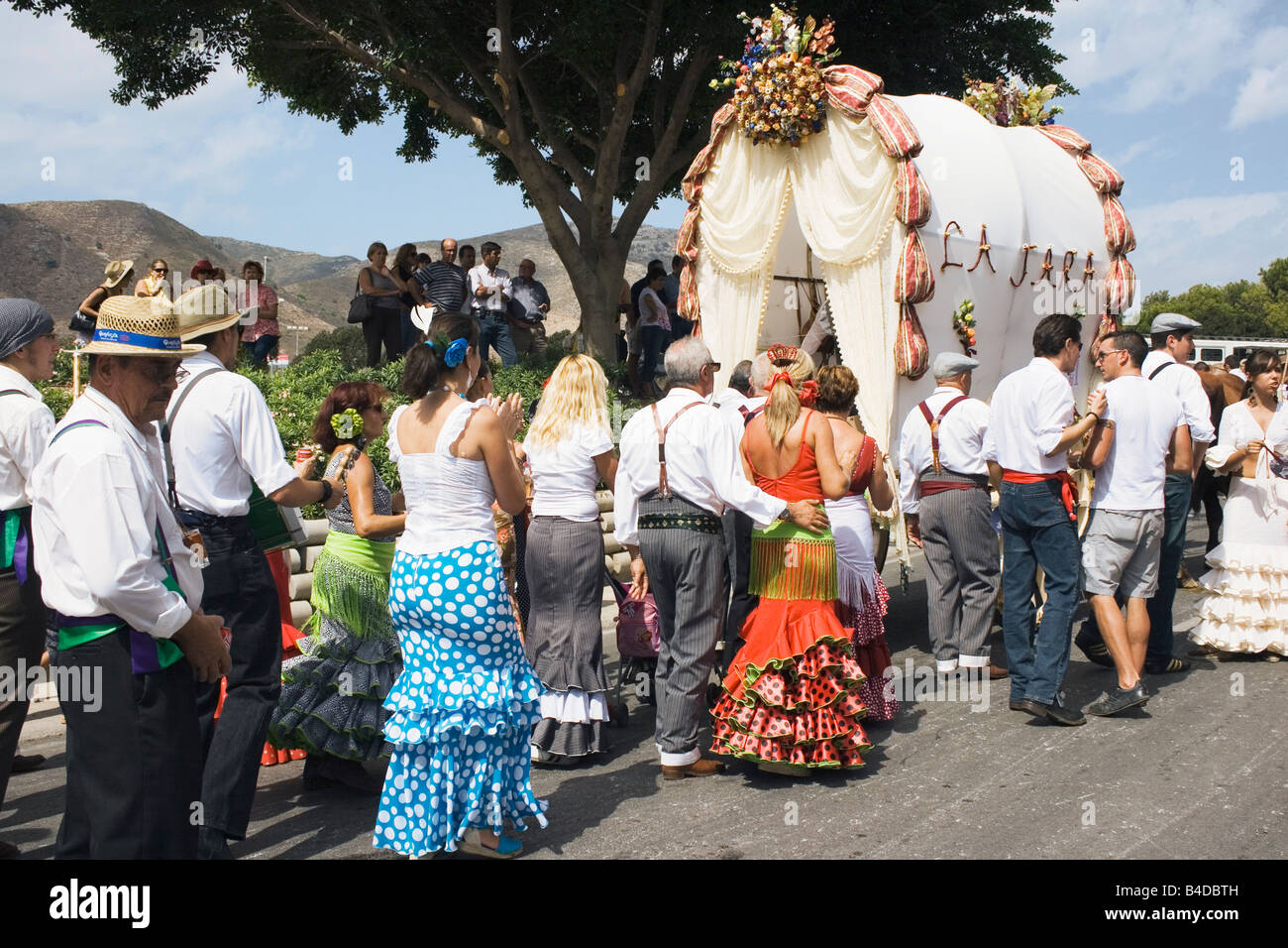 Torremolinos Costa del Sol Malaga Provinz Spanien Feria de San Miguel jährliche Romeria Stockfoto