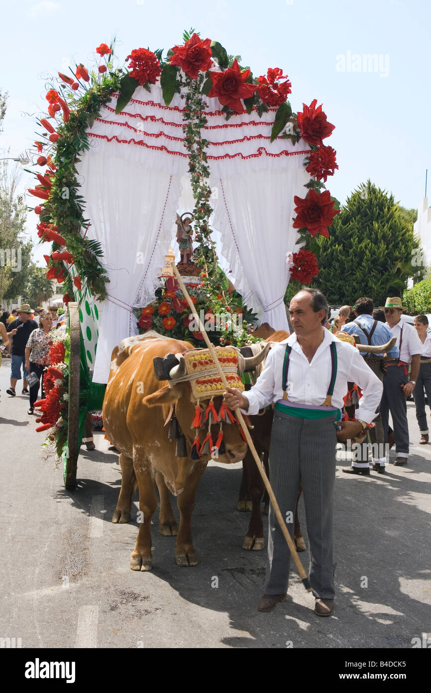 Torremolinos Costa del Sol Malaga Provinz Spanien Feria de San Miguel jährliche Romeria Stockfoto