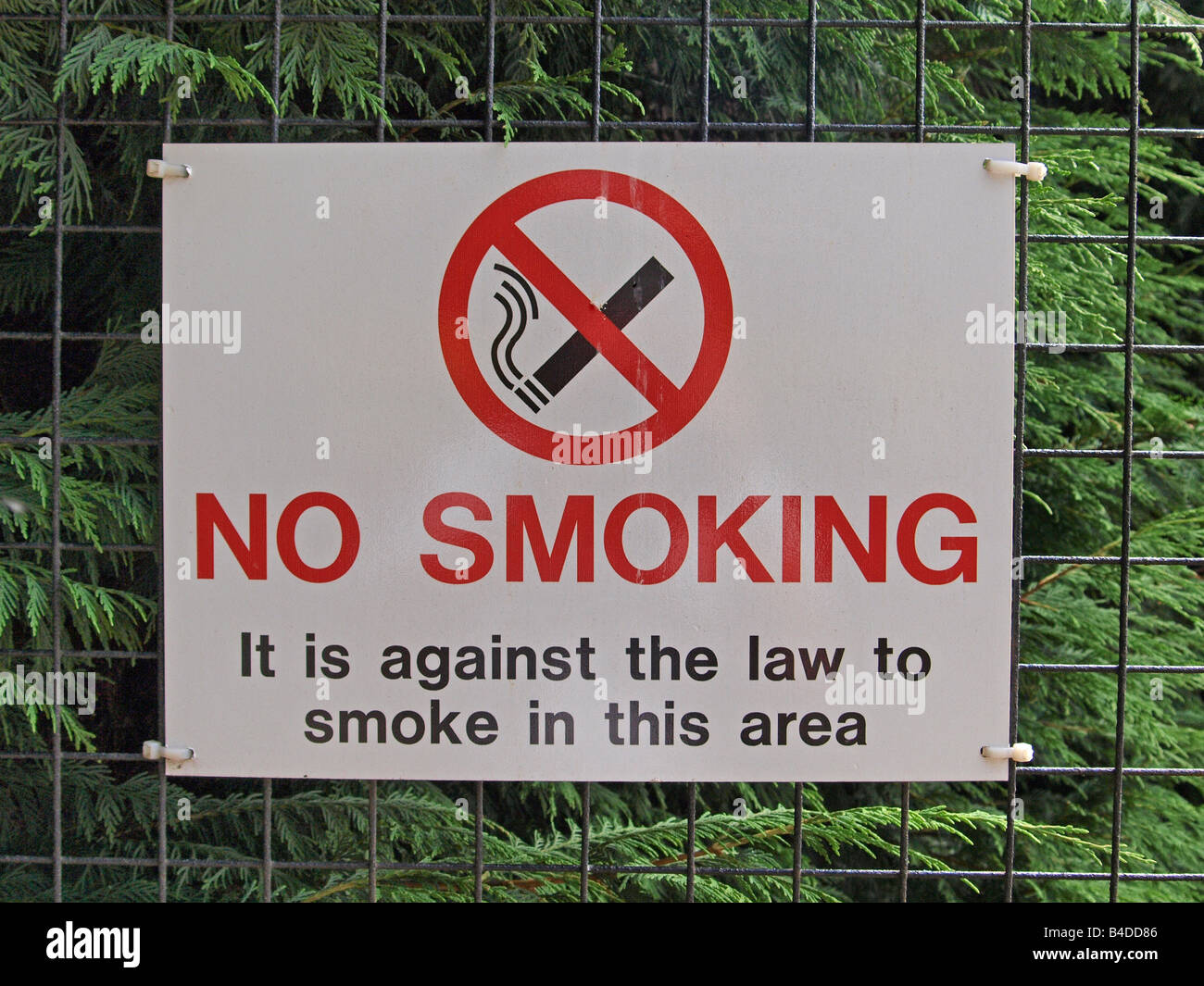 Kein Rauchen Zeichen Stockfoto