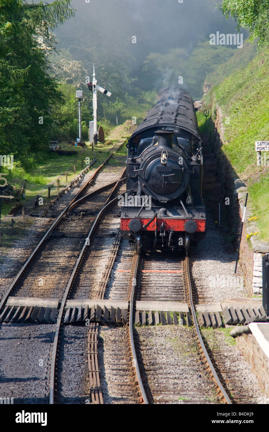 Trainieren Sie in Goathland, North Yorkshire, England Stockfoto