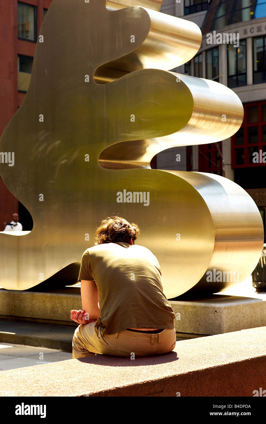 Im freien Kunstskulptur in New York City USA Stockfoto