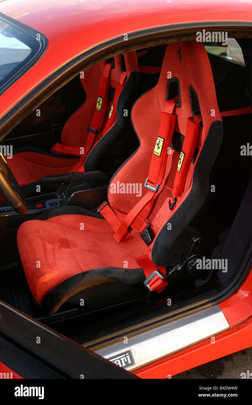 Auto, Ferrari 360 Challenge Stradale, Roadster, Coupé/Coupe, rot, innen Ansicht, Sitze, Fahrersitz, Technik/Zubehör, Acce Stockfoto