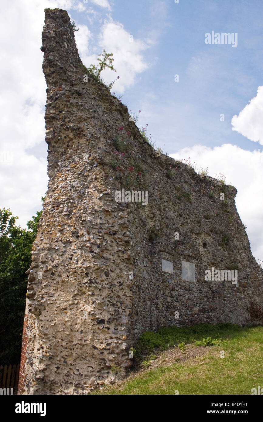 Clare Castle ruins Clare Country Park Suffolk England Stockfoto
